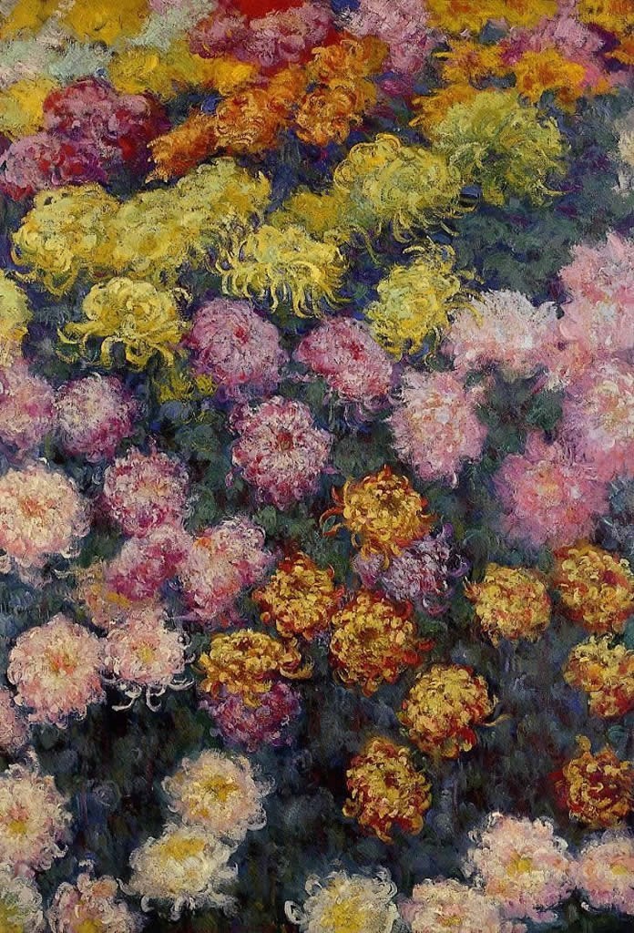 Claude Monet Bed of Chrysanthemums